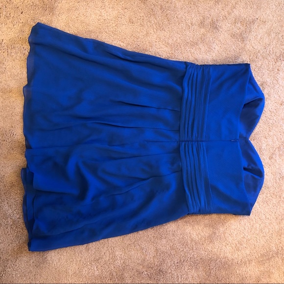 David’s Bridal Horizon Blue Bridesmaid Dress - Picture 4 of 6